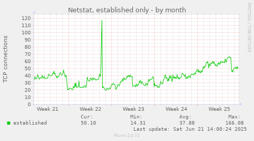 Netstat, established only